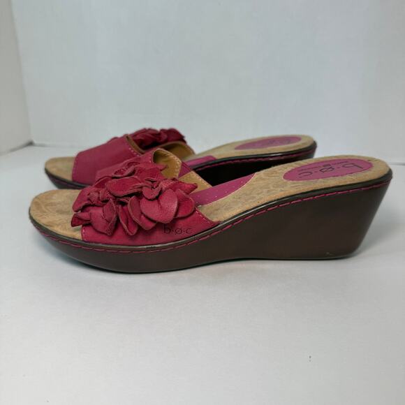 B.O.C. Born Concepts Lilibet Magenta Raspberry Pink Wedge Heel Sandals Size 8 - Picture 5 of 10